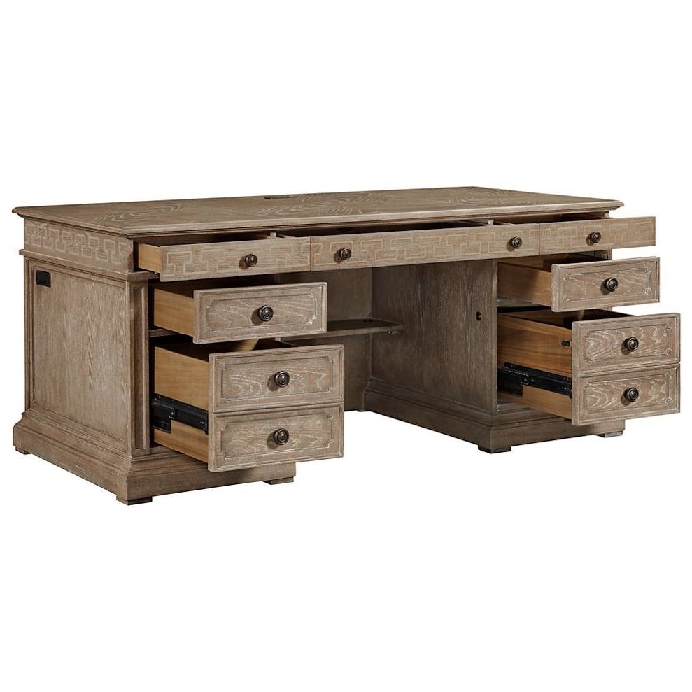 Stanley Furniture Wethersfield Estate Executive Desk Jacksonville Furniture Mart Double